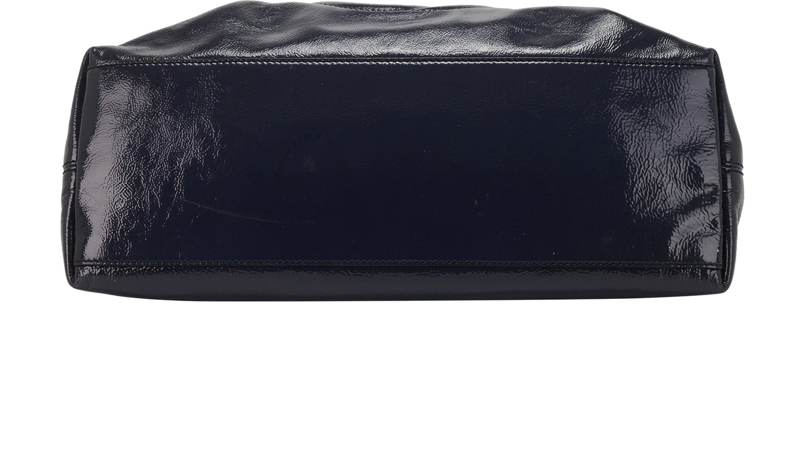 Soho Tote, &pound;495, Handbags, Blue, Patent Leather, Top view